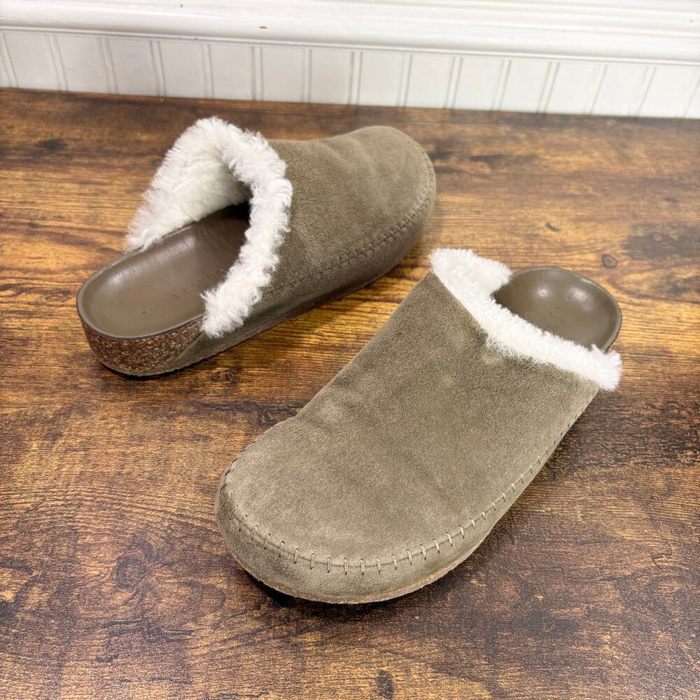 Jenni Kayne Size US 8 EU 38 Shearling-Lined Moc Clogs Slip On Comfort Luxe - Picture 11 of 11